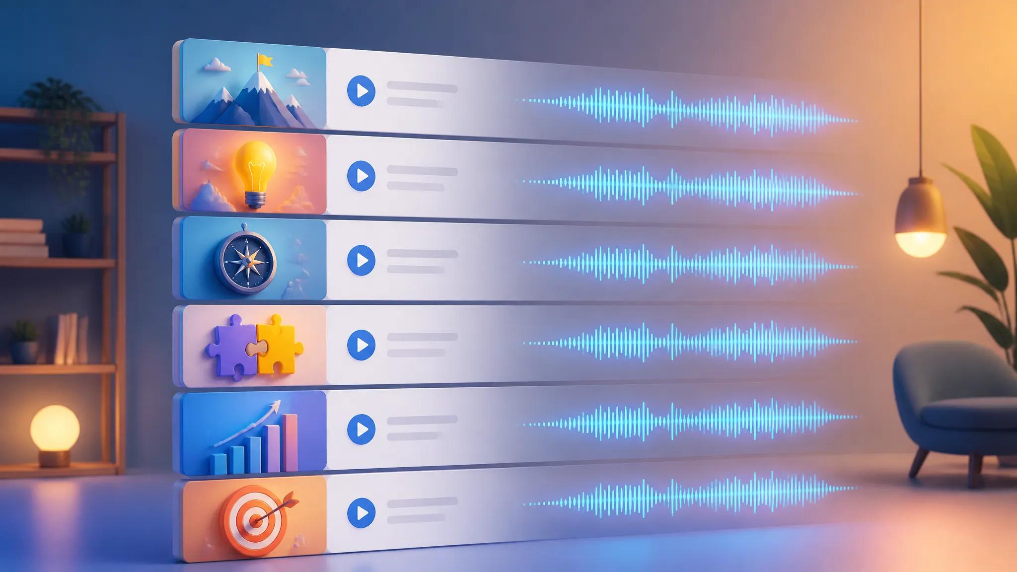 E-learning audio
