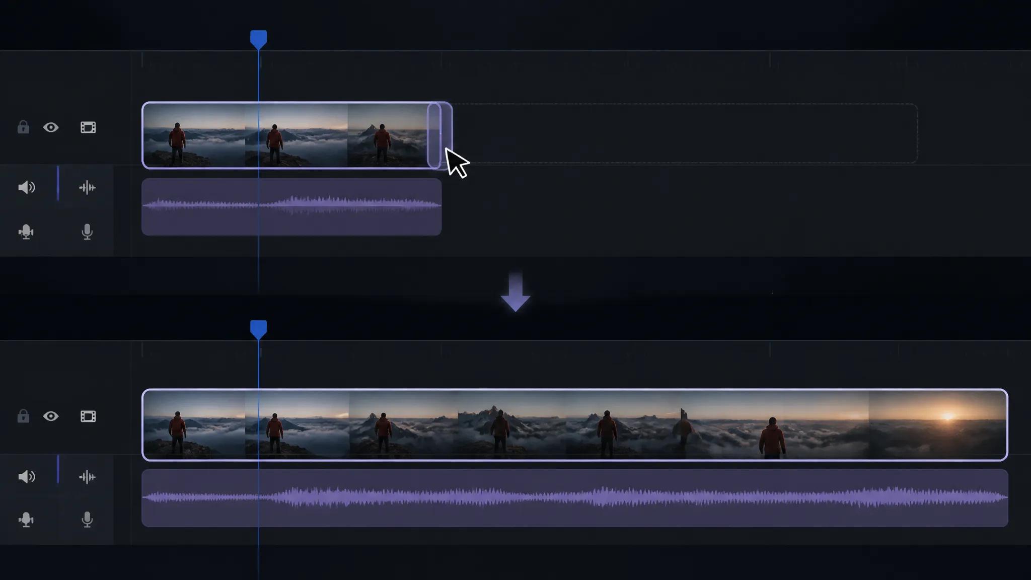 Fill a longer timeline