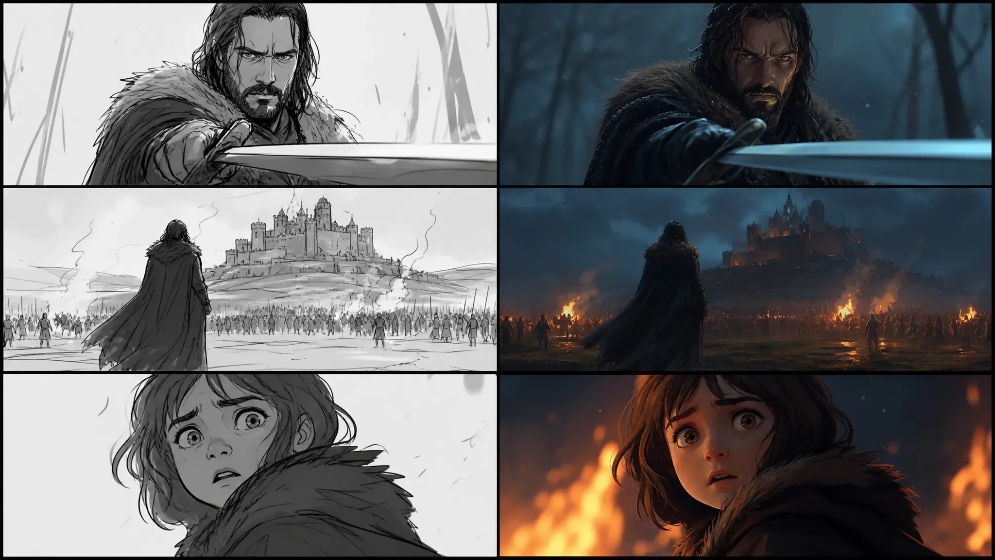 Animação de storyboard