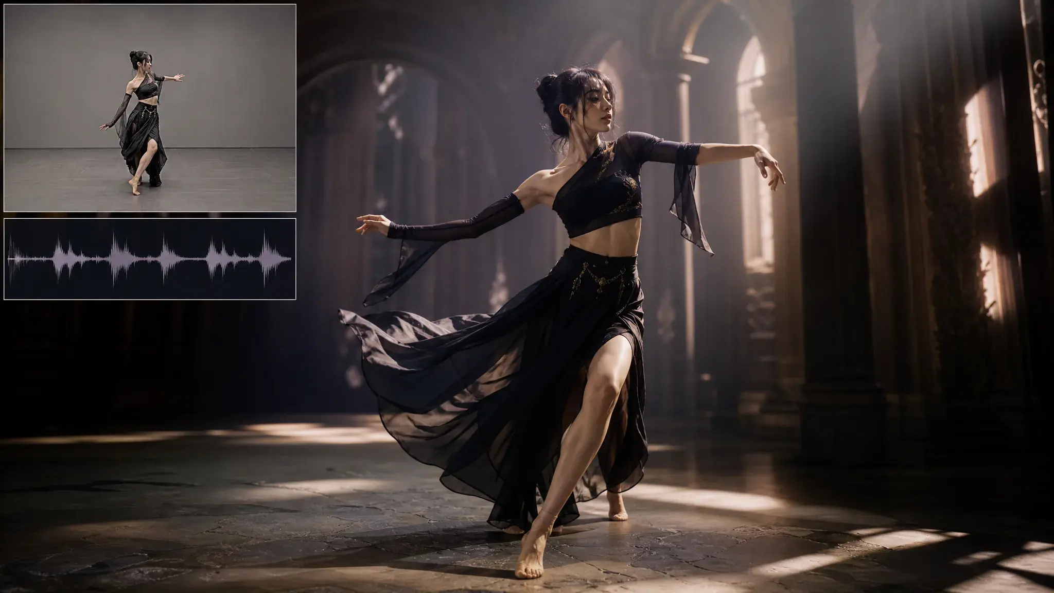 Música + dança estilizadas