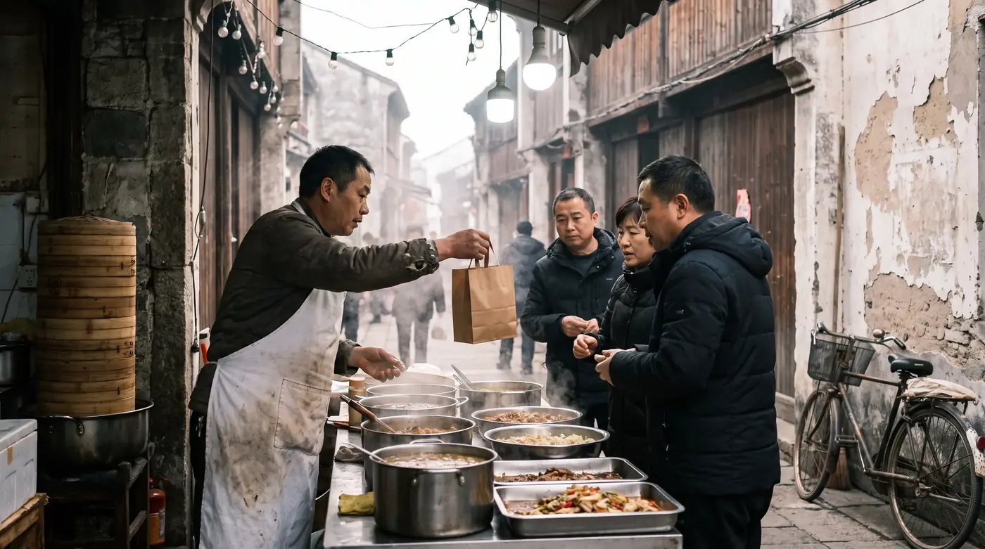 Street food stall generated by Nano Banana Pro