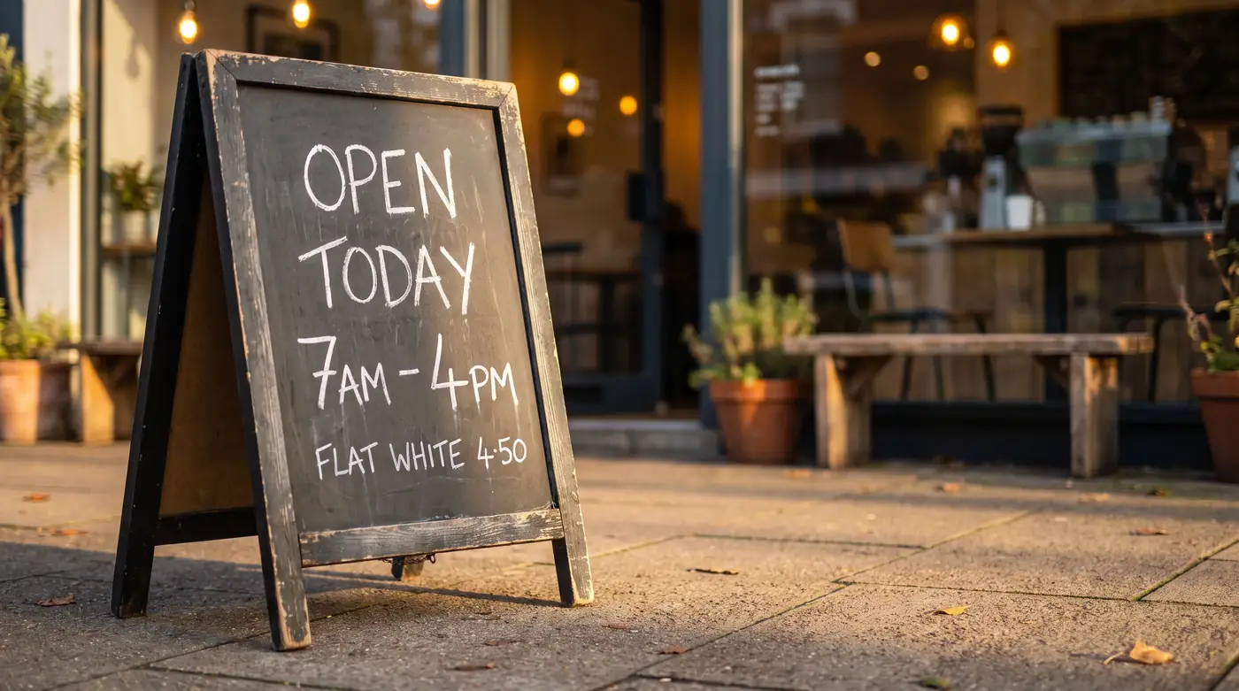Café chalkboard generated by Nano Banana Pro