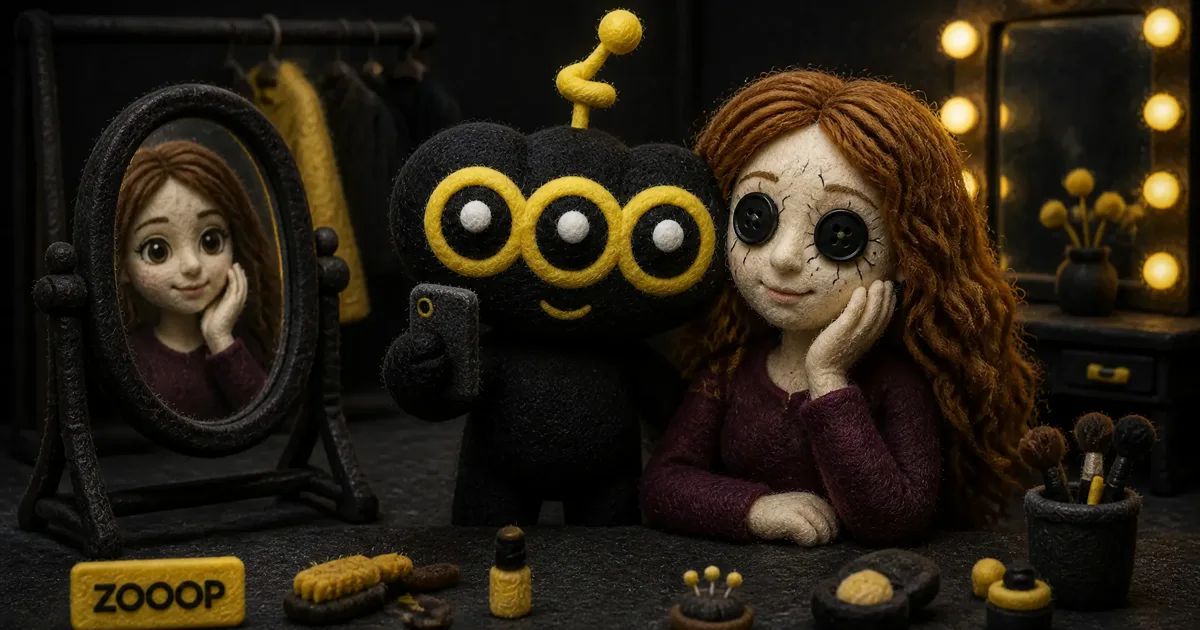 Button-Eye Doll Reveal: Turn One Selfie into a Halloween Video