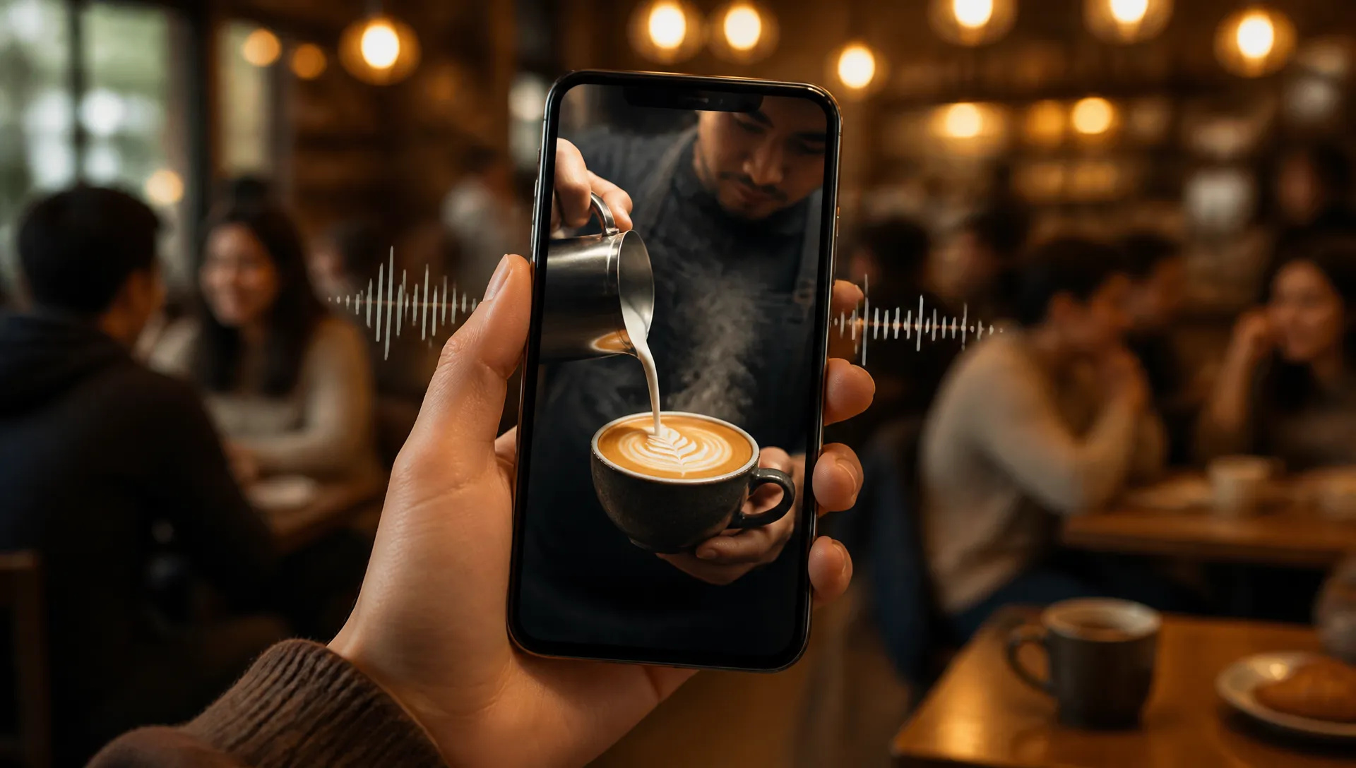 Vertical social clips from text