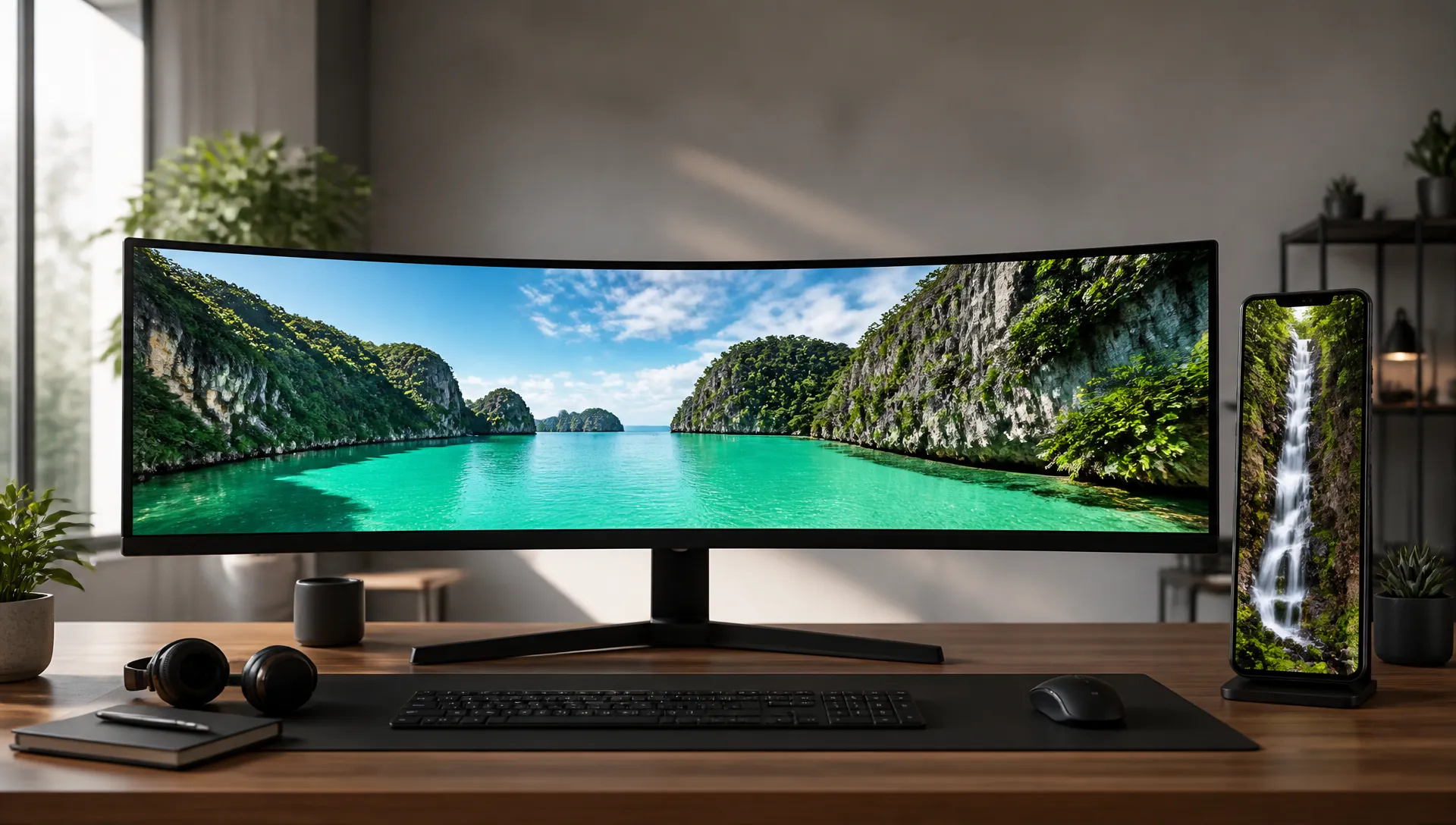 Panoramic web banners