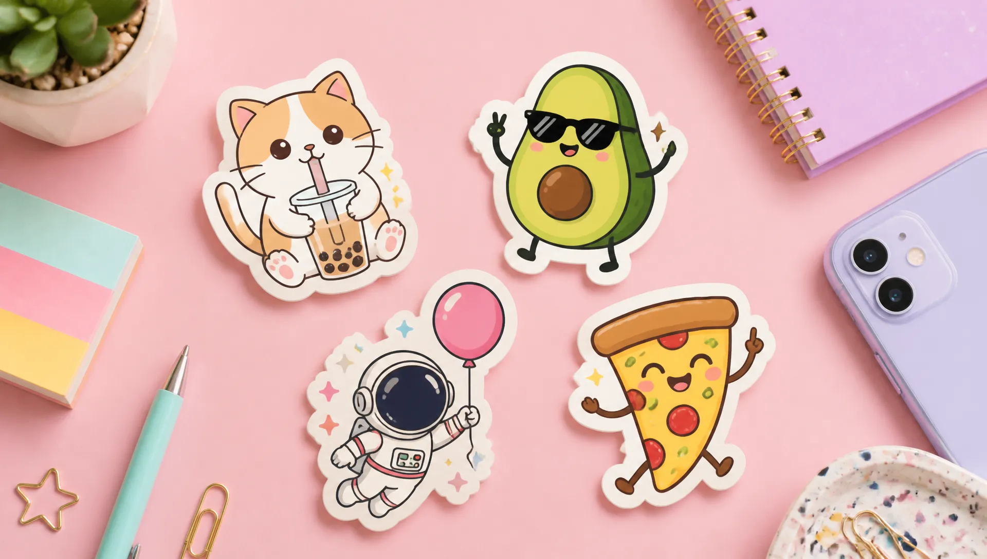Social posts and stickers