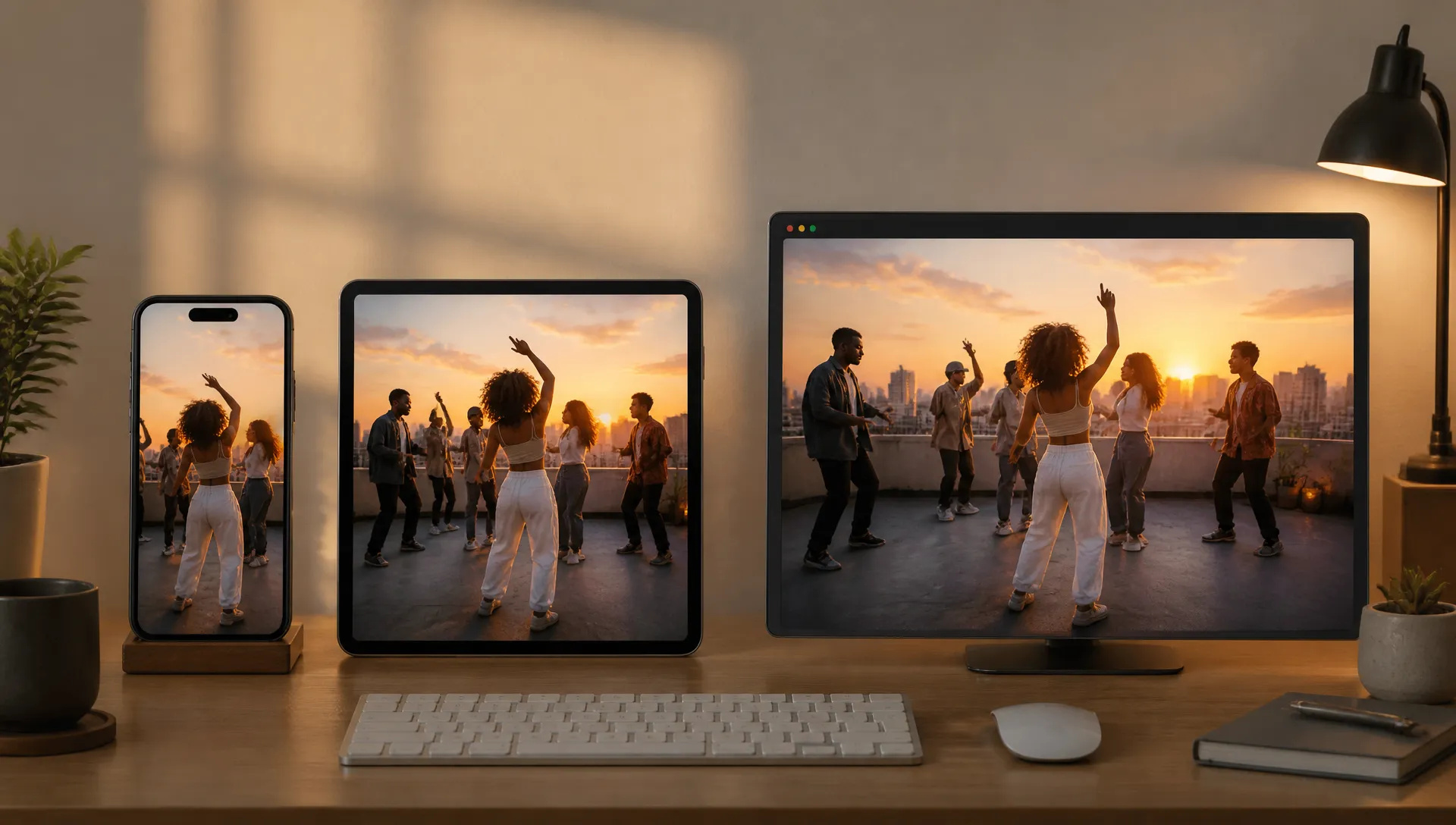 Vertical clips for social