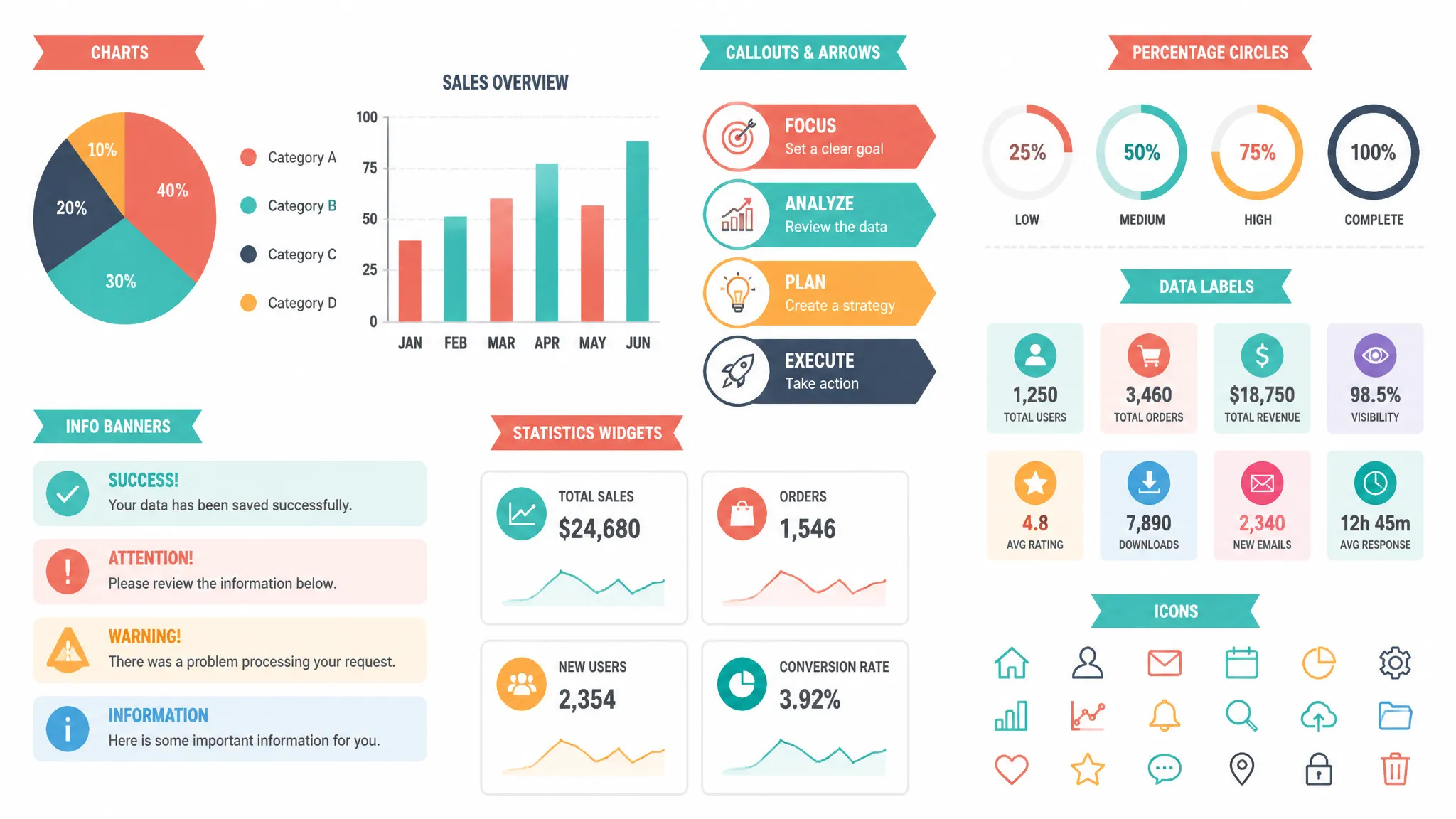 Infographic elements